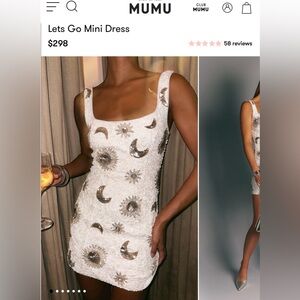 Show me your mumu white celestial dress - size small